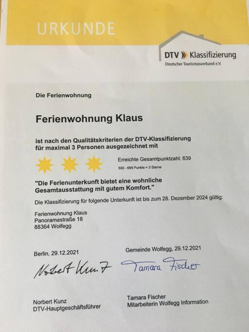 Ferienwohnung Klaus Wolfegg Kültér fotó